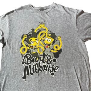 Simpsons Bart Milhouse Printed T-shirt Size L
